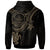 Palau Custom Zip up Hoodie Gold Turtle - Polynesian Pride