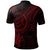 Polynesian Custom Polo Shirt Red Turtle - Polynesian Pride