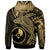 Yap Zip up Hoodie Humpback Whale & Coat of Arms Gold - Polynesian Pride