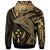 Kosrae Zip up Hoodie Humpback Whale & Coat of Arms Gold - Polynesian Pride