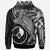 Yap Zip up Hoodie Humpback Whale & Coat of Arms White - Polynesian Pride