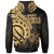 Samoa Zip Hoodie Gold Color Polynesian Patterns Best Samoa Ever - Polynesian Pride