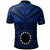 Cook Island Custom Polo Seal With Polynesian Tattoo Style (Blue) - Polynesian Pride