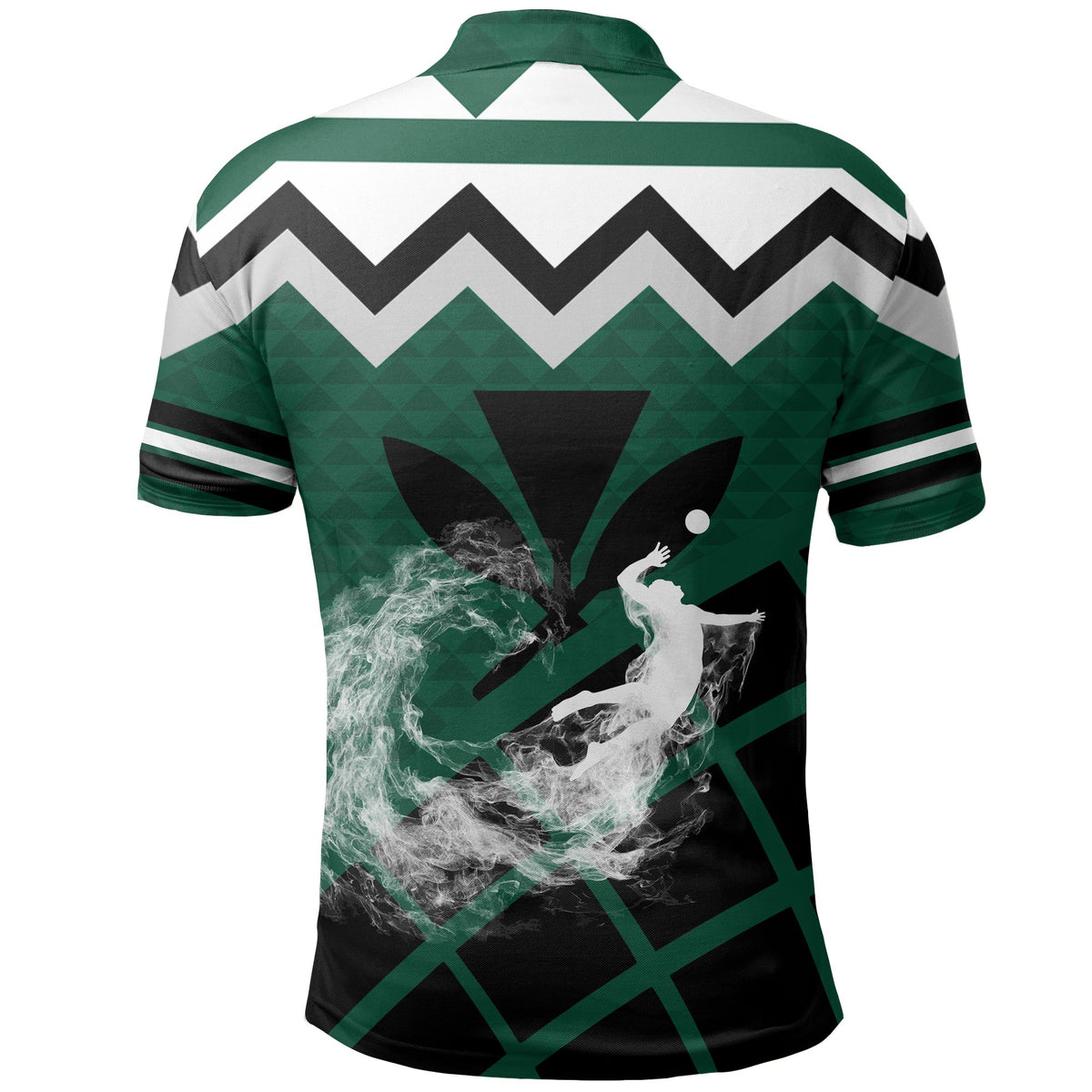 Hawaii Polo Shirt Hawaii Kanaka Maoli Volleyball and Map - Polynesian Pride