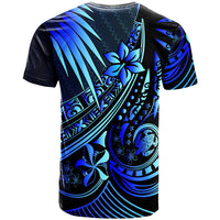 Tokelau T Shirt The Flow of The Ocean Blue - Polynesian Pride