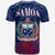 Samoa T Shirt Siusega Polynesian Patterns With Bamboo - Polynesian Pride