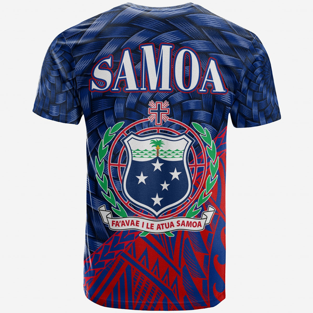 Samoa T Shirt Apia Polynesian Patterns With Bamboo - Polynesian Pride