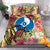 Yap State Bedding Set - Flowers Tropical With Sea Animals Pink - Polynesian Pride