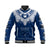 (Custom Personalised) Samoa Tribal Tattoo Coat Of ArmsBaseball Jacket No.3 LT6 Unisex Blue - Polynesian Pride