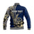 (Custom Personalised) Guam Fish Hook Baseball Jacket Blue Style LT6 - Polynesian Pride