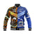 (Custom Personalised) Samoa And Australia Aboriginal Baseball Jacket Together LT8 Unisex Blue - Polynesian Pride