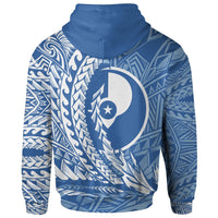 Yap State Hoodie Custom Wings Style Flag Color - Polynesian Pride