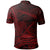 American Samoa Polo Shirt Fagatogo Polynesian Red Patterns - Polynesian Pride