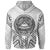 American Samoa Zip Hoodie American Samoa Seal Tribal Patterns - Polynesian Pride