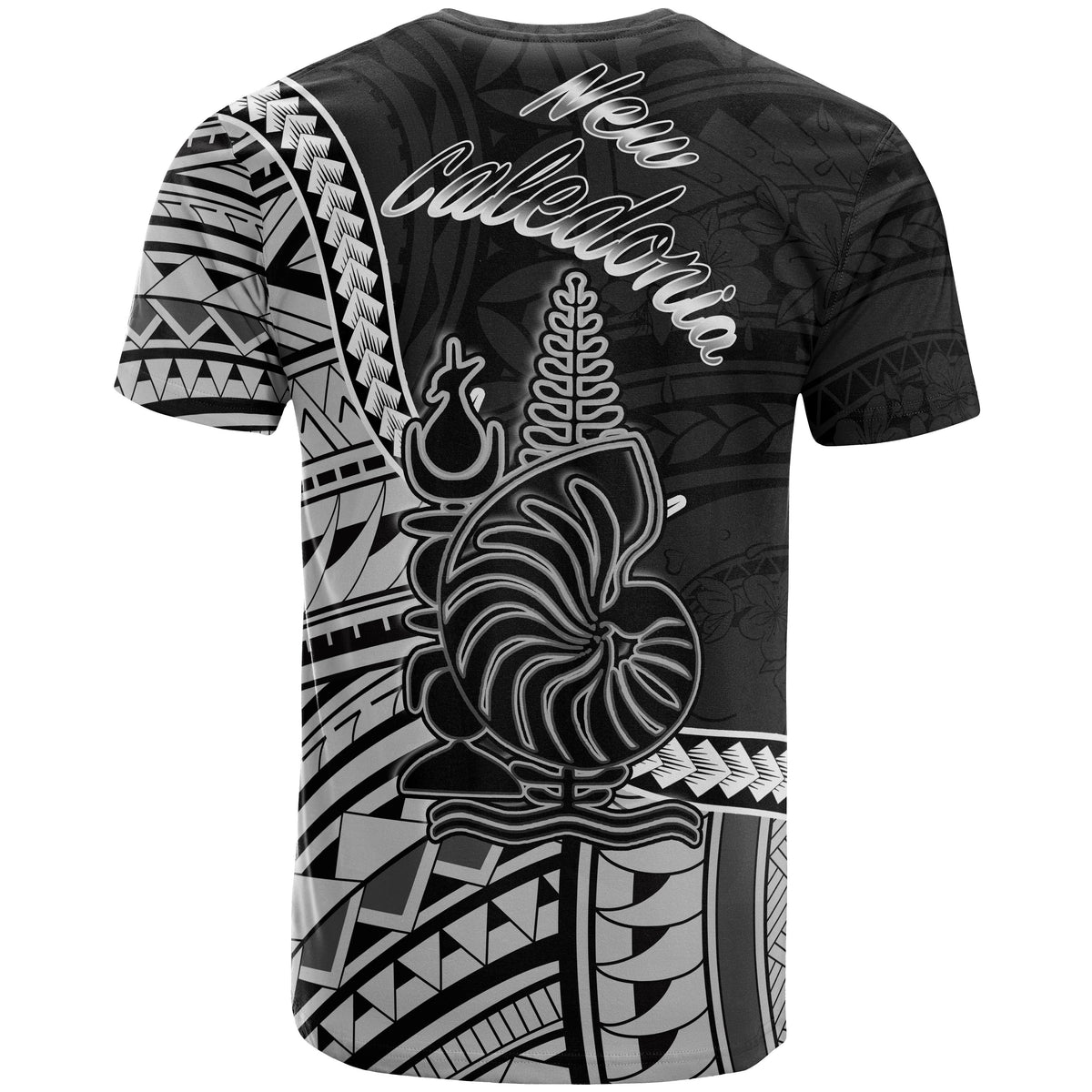 New Caledonia Islands T Shirt New Caladonia Seal Of New Caledonia Islands Polynesian Patterns - Polynesian Pride