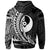 Yap State Zip Hoodie White Wings Style - Polynesian Pride