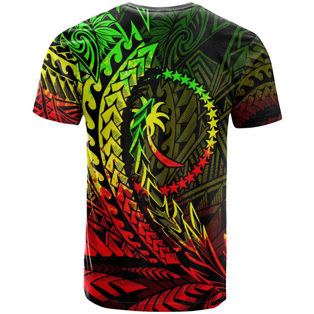 Chuuk State T Shirt Reggae Wings Style - Polynesian Pride