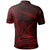 American Samoa Polo Shirt Faleasao Polynesian Red Patterns - Polynesian Pride