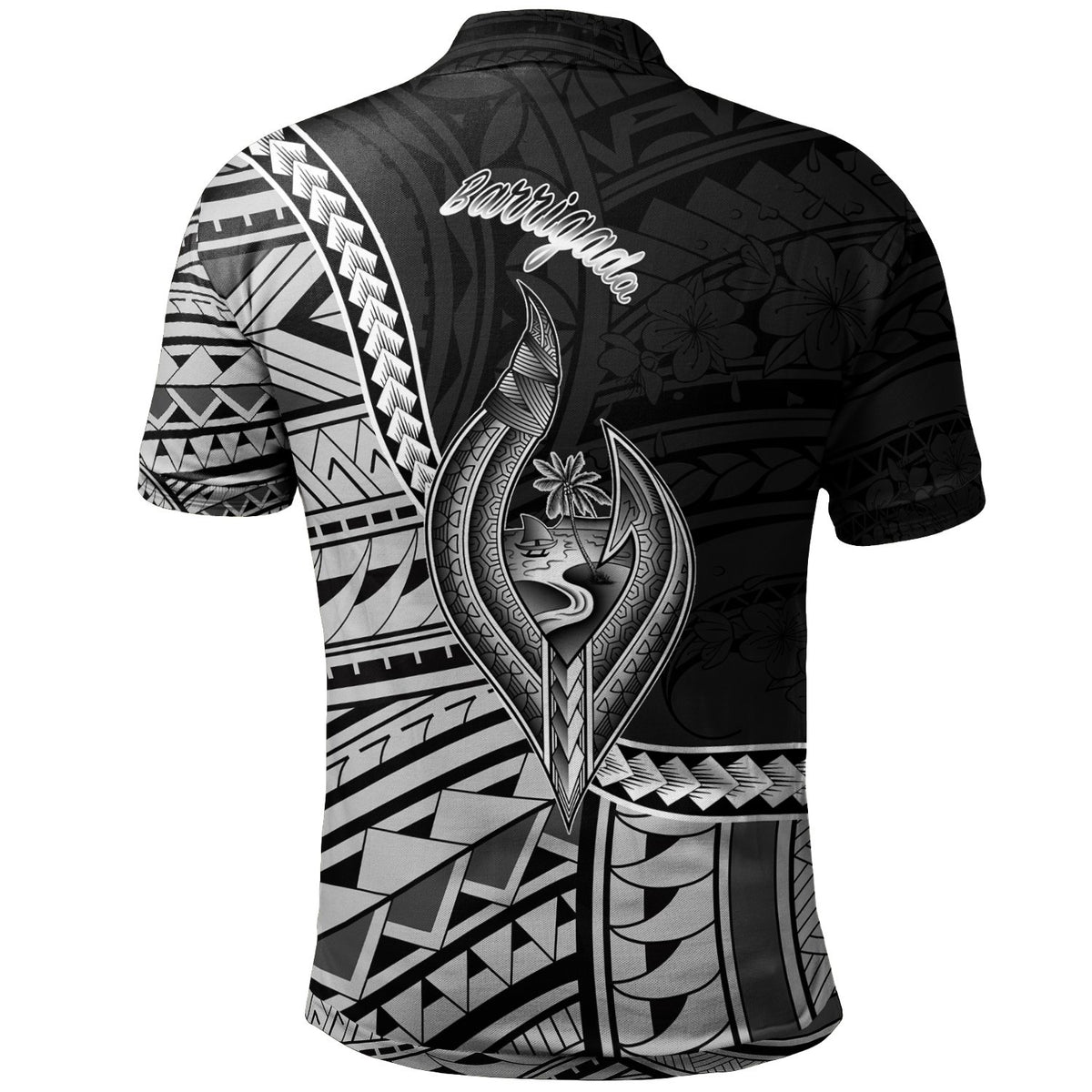 Guam Polo Shirt Chalan Pago Ordot Seal Of Guam Polynesian Patterns - Polynesian Pride