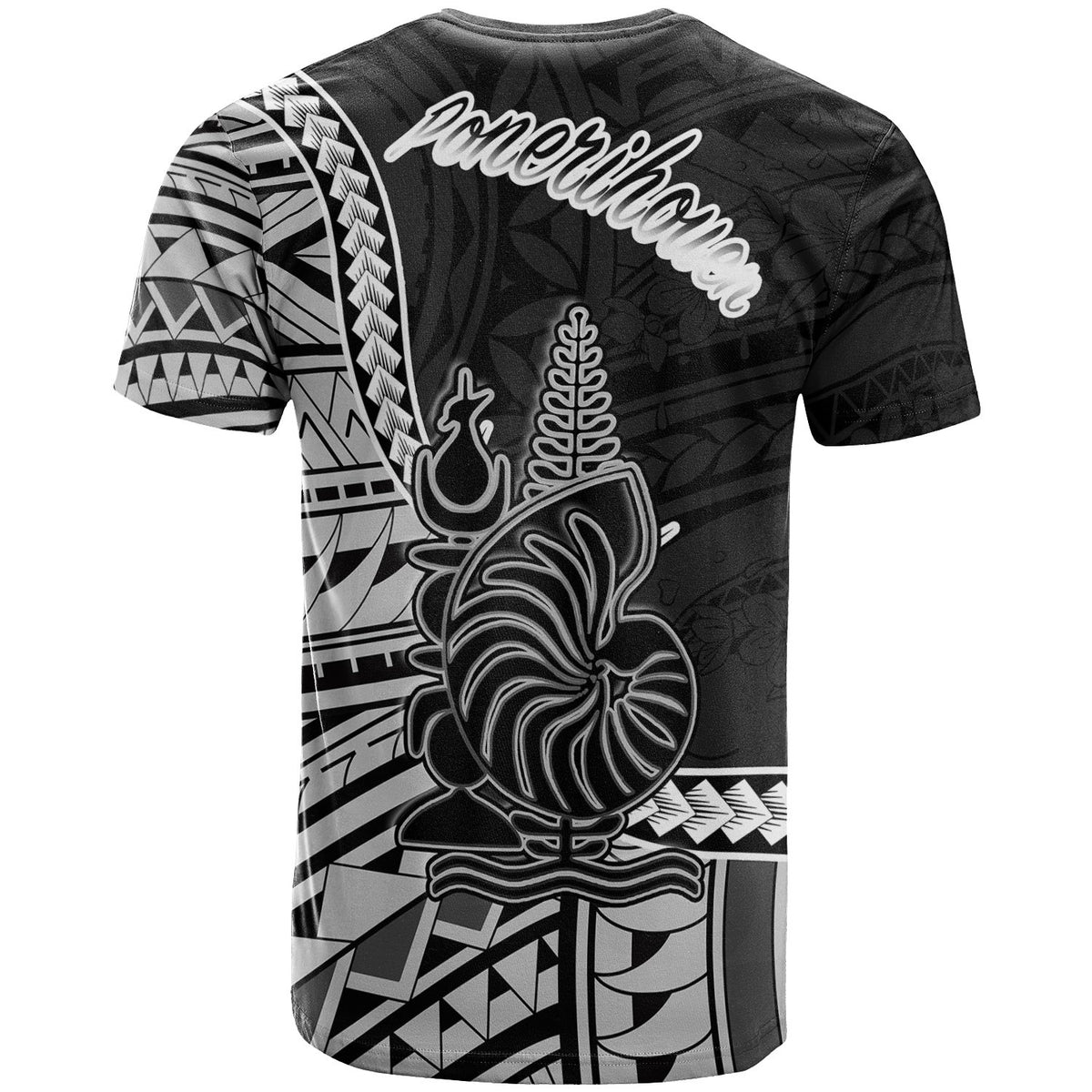 New Caledonia Islands T Shirt Ponerihouen Seal Of New Caledonia Islands Polynesian Patterns - Polynesian Pride