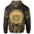 Hawaii Zip Hoodie Hawaii Seal Gold Tribal Patterns - Polynesian Pride