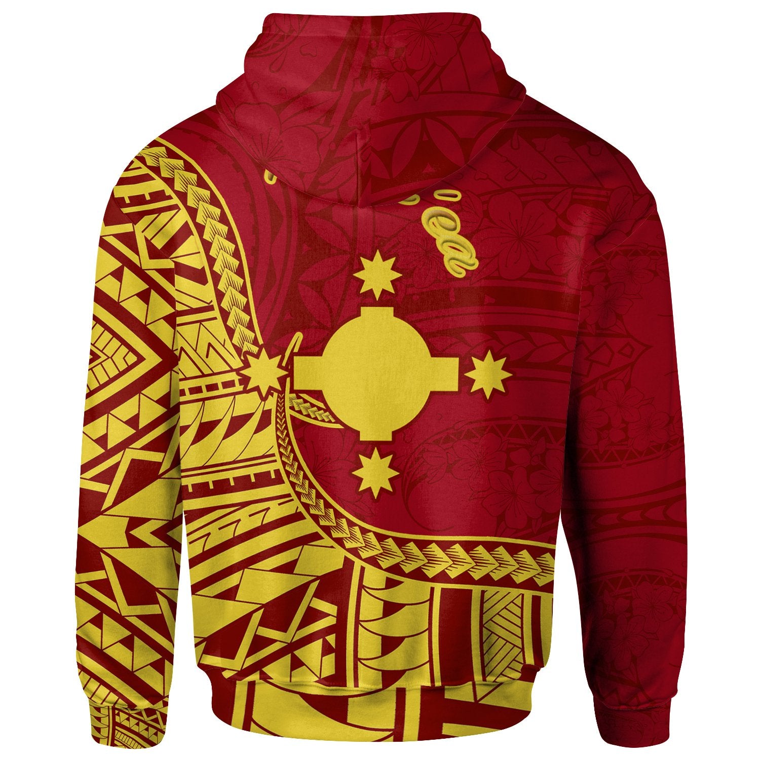 Rotuma Hoodie Matuea Flag Rotuma Unisex Red - Polynesian Pride