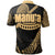 American Samoa Polo Shirt Manua Olosega Polynesian Gold Patterns Sport Style - Polynesian Pride