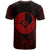 Yap State T Shirt Yap State Seal Tribal Red Color Patterns - Polynesian Pride