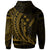 Kosrae State Hoodie Gold Custom Wings Style - Polynesian Pride