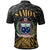 Samoa Polo Shirt Custom Gold Polynesian Patterns With Bamboo - Polynesian Pride