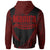 American Samoa Zip Hoodie Manua ofu Polynesian Red Patterns Sport Style - Polynesian Pride
