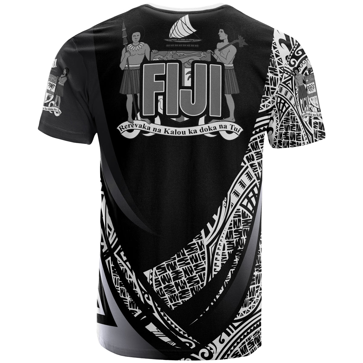 Fiji T Shirt Polynesian Patterns Sport Style - Polynesian Pride