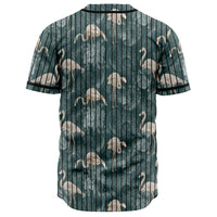 Hawaii Tropical Flamingos And Tropical Plants Baseball Jersey - Polynesian Pride