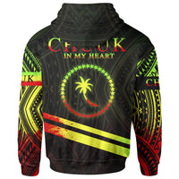 Chuuk State Zip Hoodie In My Heart Style Reggae Polynesian Patterns - Polynesian Pride