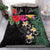 (Custom) Hawaii Bedding Set Hibiscus Turtle Black Personal Signature - Polynesian Pride