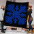 Hawaii Royal Pattern Premium Quilt - Black And Blue - O2 Style - AH - Polynesian Pride