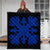 Hawaii Royal Pattern Premium Quilt - Black And Blue - O2 Style - AH - Polynesian Pride