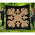 Hawaii Royal Pattern Premium Quilt - Black And Gold - O2 Style - AH Gold - Polynesian Pride