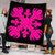 Hawaii Royal Pattern Premium Quilt - Black And Pink - O2 Style - AH - Polynesian Pride