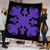 Hawaii Royal Pattern Premium Quilt - Black And Purple - O2 Style - AH - Polynesian Pride