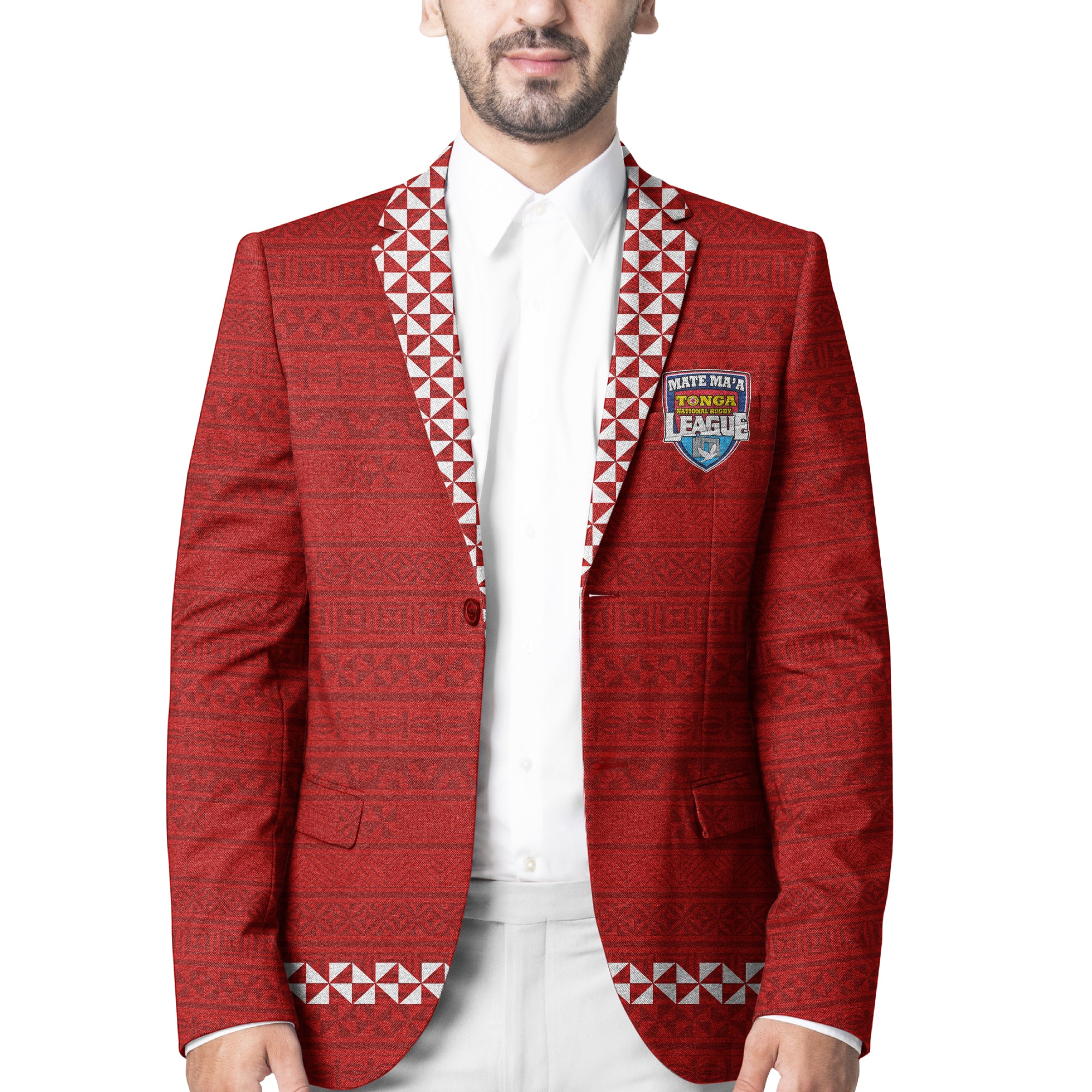 Tonga Rugby Blazer Mate Ma a Tonga Simple Style LT8 Unisex Red - Polynesian Pride