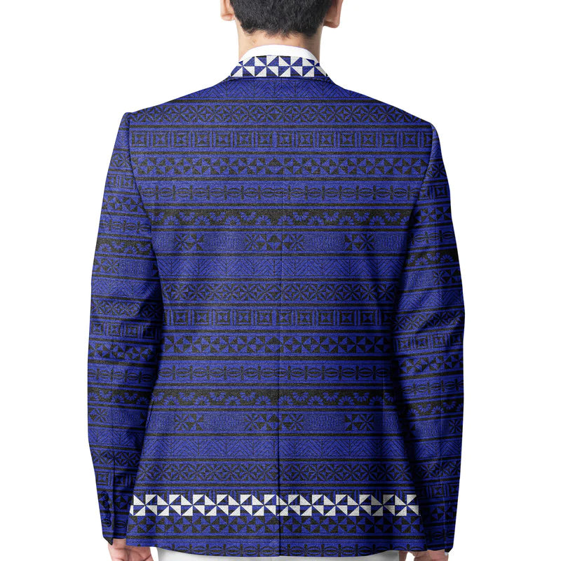 Tonga Blazer Simple Tongan Style - Blue LT8 - Polynesian Pride