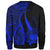 Samoa Sweatshirt - Blue Polynesian Tentacle Tribal Pattern - Polynesian Pride