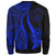 Guam Sweatshirt - Blue Polynesian Tentacle Tribal Pattern - Polynesian Pride