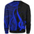 Pohnpei Sweatshirt - Blue Polynesian Tentacle Tribal Pattern - Polynesian Pride