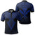 Hawaii Polynesian Limited Polo Shirt Tab Style Blue Unisex Black - Polynesian Pride