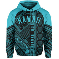 Hawaii Nei Hoodie Polynesian Blue - Polynesian Pride