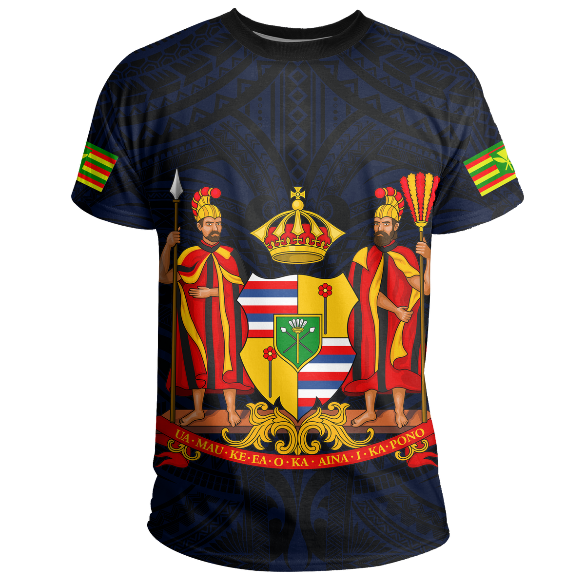 Hawaii Kanaka Maori Polynesian T Shirt Blue - Polynesian Pride