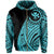 Hawaii Kanaka Polynesian Zip up Hoodie Tatoo Style Blue - Polynesian Pride