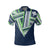 Hawaii Polo Shirt Football Jersey Style Navy AH - Polynesian Pride